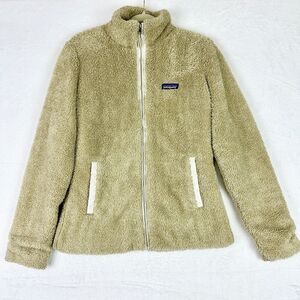 Patagonia Women's Los Gatos Jacket Size Medium El Cap Khaki Fleece Full Zip